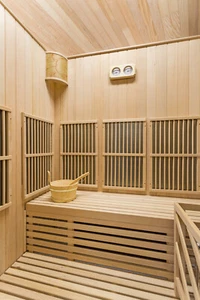 XXL Luxus Infrarotsauna+ Infrarotkabine Kombi SET Sauna mit Saunaofen 4 Personen - Bild 1 von 7