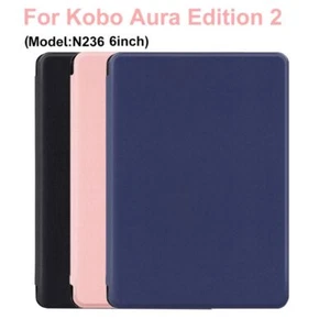 Shockproof Folio Cover Protective Shell for Kobo Aura Edition 2 - Picture 1 of 13