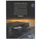 Technics SL-P300 CD Player Print Ad 1986 Vintage 80s Retro Tech 8x11”