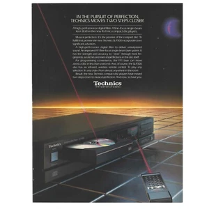 Technics SL-P300 CD Player Print Ad 1986 Vintage 80s Retro Tech 8x11” - Picture 1 of 1