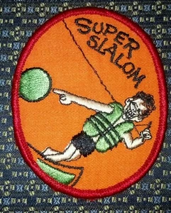 SUPER SLALOM SKIING PATCH - Picture 1 of 2
