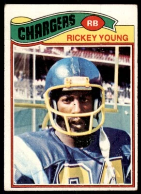 1977 Topps Rickey Young Football Card San Diego Chargers #384 - Image 1 of 2