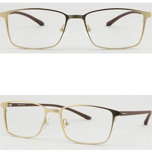 Gafas de hombre Light Para hombre marco de titanio grandes de metal gafas de plástico templos doradas - Imagen 1 de 17