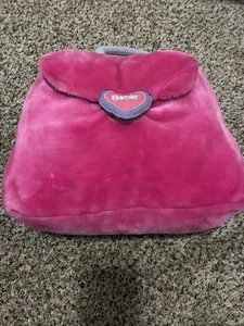 Vintage Barbie Plüsch rosa Handtasche und Kissen mit einem Griff. - Bild 1 von 5
