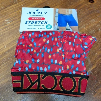 Calzoncillo boxer elástico de microfibra activo para todos los días Jockey - Talla L Foto 1 de 4