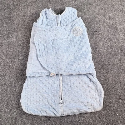 Saco de dormir Halo Swaddle recién nacido 0-3M bebé azul manta polar portátil Foto 1 de 4