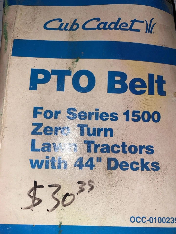 Nuevo cinturón Cub Cadet OEM 01002391, enviado en 24 horas Foto 1 de 1