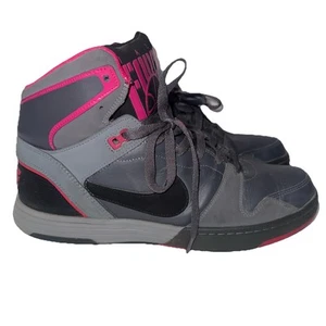 Mens Nike Mach Force High Top 525312-003 Black Grey Pink Size 9.5 Sneakers 2012 - Picture 1 of 12