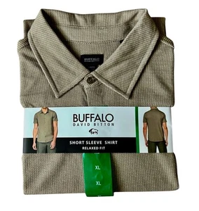 Camisa de manga corta Buffalo David Bitton para hombre calce relajado nueva con etiquetas - Imagen 1 de 11