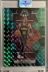 TRAE YOUNG 2022-23 Panini Mosaic Choice Green Fusion #/21 Hawks - Picture 1 of 2