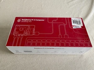 Raspberry Pi 4 Model B 4GB Desktop Kit Complete with Official Keyboard, Mouse.. - Afbeelding 1 van 12