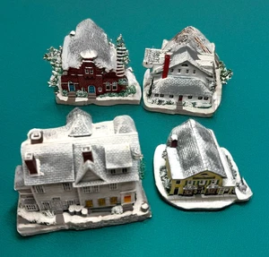 Norman Rockwell "Rockwell’s Main Street" Village Set of 4 - Rhodes Studios 88-90 - Picture 1 of 12