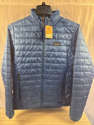 Patagonia Nano Puff Jacket Endless Blue Men's Size Small New Retail $230 - Image 1 of 4