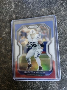 2020 Panini Prizm Red White Blue Quenton Nelson Card# 88 - Picture 1 of 2
