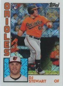 2019 Topps Series 2 Silver Pack 1984 Chrome Ref #T84-13 D J Stewart Orioles RC - Picture 1 of 1