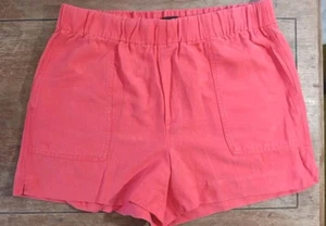 Banana Republic Three Dot Tag Orange 100% Cotton Short Shorts Adult Size L - Picture 1 of 7