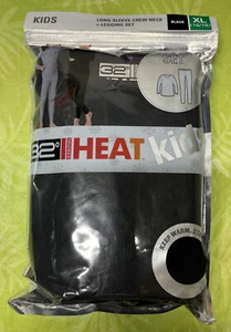 32 Degrees Heat Kids Base Layer Top & Leggings Black Size XL (16/18) NEW - Picture 1 of 2
