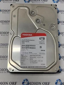 TOSHIBA 6TB 3.5" SATA HDD 7200 RPM HDETS10GCA51, GRADE A, SKU 13971 - Picture 1 of 2