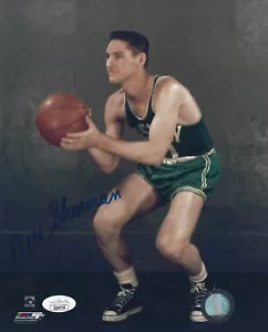 Signed 8x10 BILL SHARMAN HOF Boston Celtics Autographed Photo w/JSA COA - Picture 1 of 1