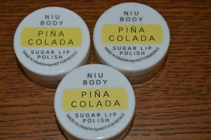 3X Niu Body Sugar Lip Polish - PINA COLADA - 0.17oz Travel Sample /BRAND NEW - Picture 1 of 1