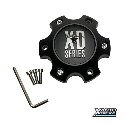 XD Series Wheel Center Cap - Satin Black 1079L120SB-H34 - Image 1 of 3