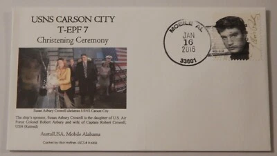 USNS Carson City (T EPF 7) christening January 16 2016 Mobile Alabama - Image 1 of 2