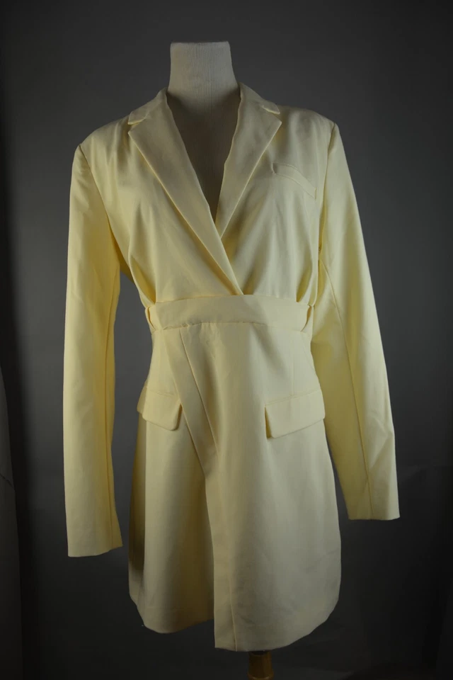 ZARA yellow blazer dress long sleeve Size L - Image 1 of 4