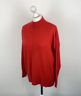 F&F 100% Cashmere Oversized Jumper Red Size 10 UK Women’s - Image 1 of 4