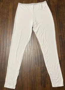 Nuevo con etiquetas Leggings Calvin Klein modernos de algodón acanalados puros blancos para mujer M. D2 - Imagen 1 de 6