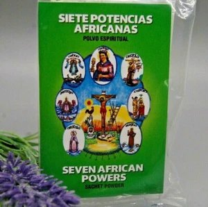 7 African Powers Sachet Powder (1) .5 oz Bag, Protection, Money,Santeria, Hoodoo - Picture 1 of 4