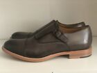 Brooks Brothers Мade in Italy Monk Strap Brown Leather Shoes