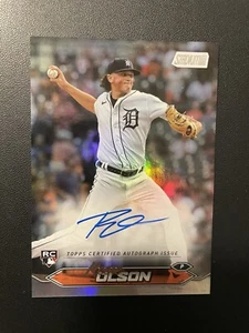 RARE Reese Olson 2024 Stadium Club Auto RC Rainbow Foil #d /10 Tigers Rookie - Picture 1 of 4