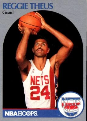 1990-91 Hoops Reggie Theus New Jersey Nets #420 - Image 1 of 2