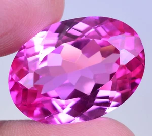 Flawless 38.50 Ct Natural Mogok Pink Ruby Oval Cut Certified Loose Gemstone - Picture 1 of 7