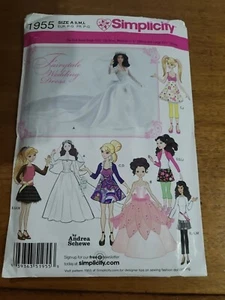 Simplicity Sewing Pattern 1955 Clothes For Barbie Bratz Moxie Liv Dolls - Picture 1 of 3