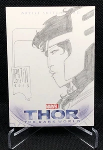 2013 UD Marvel Thor: Die dunkle Welt Künstler Skizzenkarte Pat Boutin Lady Größe 1/1 - Bild 1 von 2