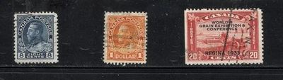 Canada 1925 - 33 Scott's #115, #122, #203, 3 Used Stamps, Cat$35+ 4 Views - Image 1 of 4