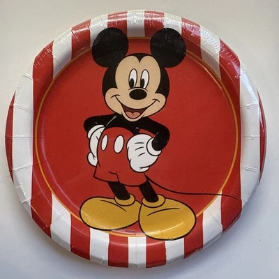 Disney Mickey Mouse Classic Dessert Plates Birthday Party Supplies 8 Per Package - Image 1 of 2