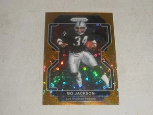 2021 Panini Prizm Orange Disco Prizm #185 Bo Jackson - Picture 1 of 2