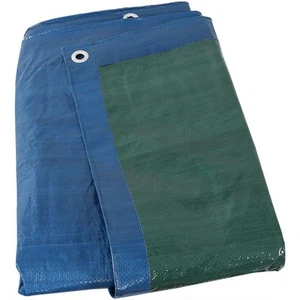 Polyethylene Multi-Purpose Tarp - Blue/Green - 16 ft x 20 ft by Sunnydaze - Picture 1 of 3