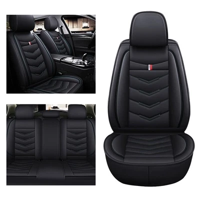 Car Seat Covers for Jaguar 5-Seats Leather Protection Cushion Black Foto 1 de 4