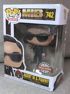 Funko Pop! Movies: Agent M & Pawny Special Edition #742 Pre-owned See Photos - Picture 1 of 6
