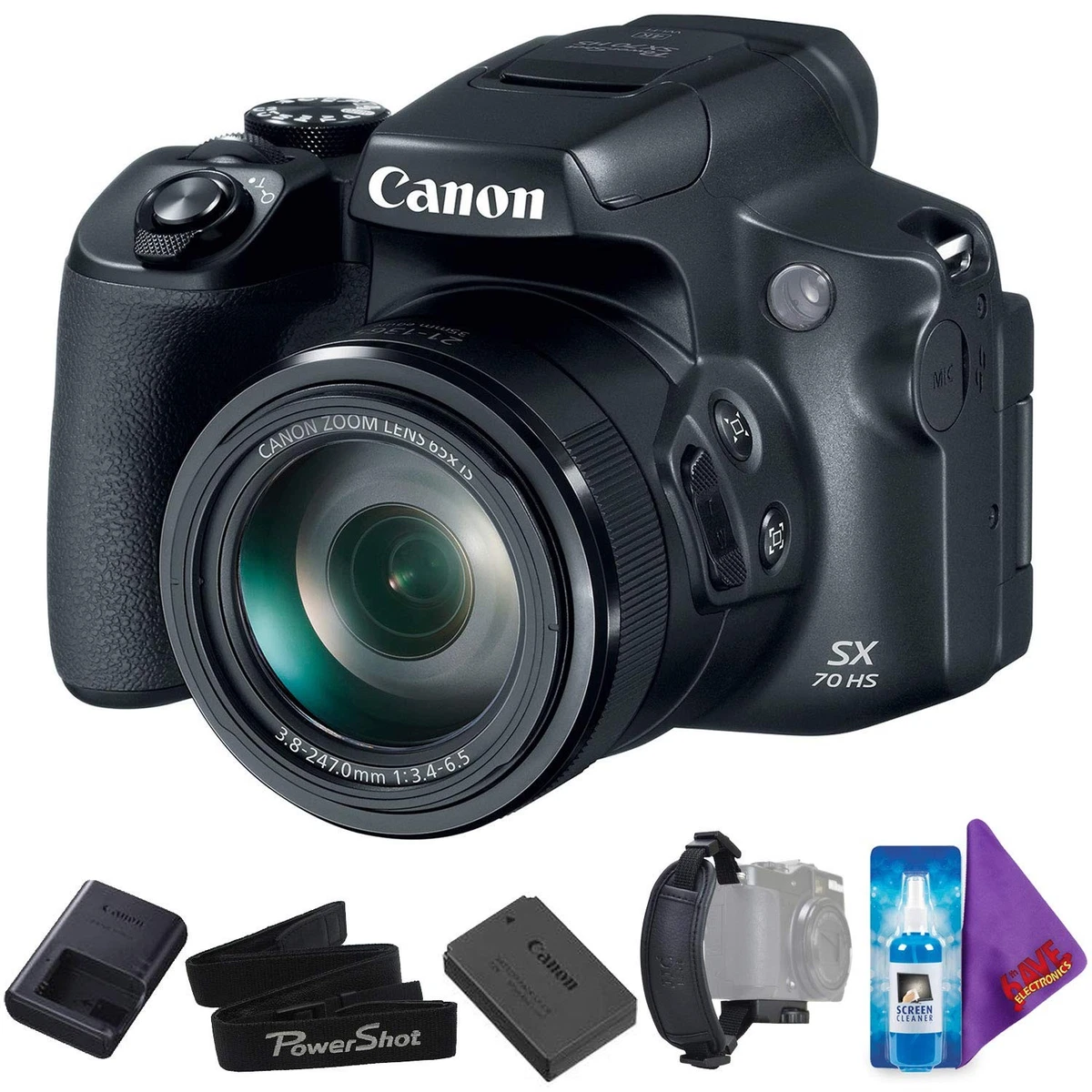Canon PowerShot SX70 HS デジカメ ほぼ新品 4253 Canon PowerShot SX70 HS 20.3-MP Digital Camera | Woodland Hills Camera