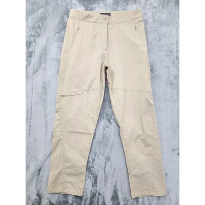 Magellan's High Rise Slim Leg Fishing Pants Size 12 Khaki Outdoors Zip Pockets - Image 1 of 4