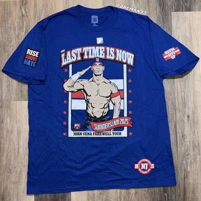 WWE Authentic John Cena Summerslam Shirt 2025 Farewell Tour New York Giants - Image 1 of 4