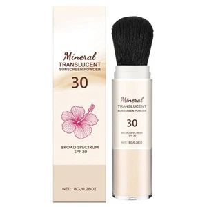 Hawaiian Tropic Mineral Translucent Sunscreen Powder w/ Brush SPF 30 - Picture 1 of 12
