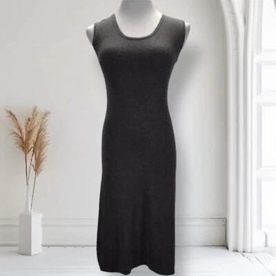 Vestido midi Allen Schwartz tejido cachemir seda talla S Foto 1 de 4