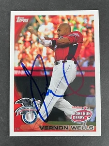2010 Topps SIGNED: Vernon Wells, HR Derby #US-11 - Picture 1 of 1