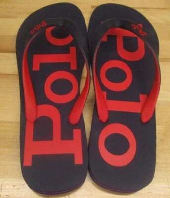 Sandalias Chanclas Polo Ralph Lauren Tanga Azul Marino Para Hombre Talla 12D, 14D Foto 1 de 4
