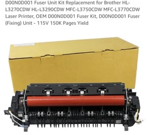 D00N0D001 Fuser Unit Kit Replacement Brother HL-L3270CDW HL-L3290CDW - Photo 1/5